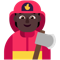 Firefighter- Dark Skin Tone emoji on Microsoft